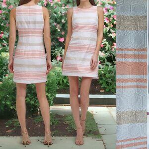 NWT VINCE CAMUTO Petite Striped Jacquard Dress Size 10P